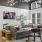 a clubhouse room with a tv, a couch and chairs