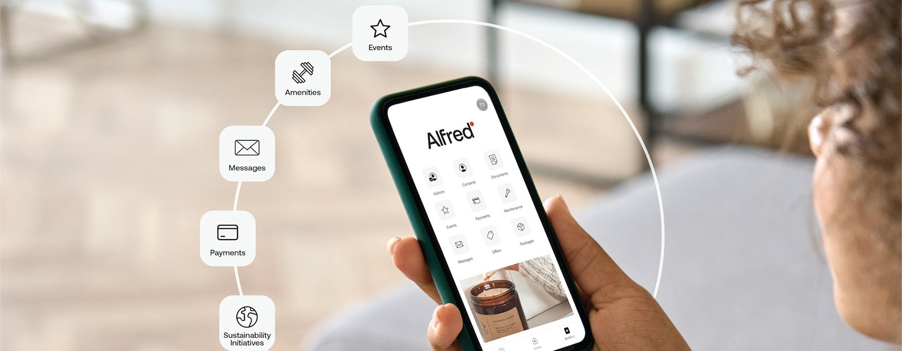 a woman looking at a phone