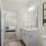 a bathroom with a stand up shower