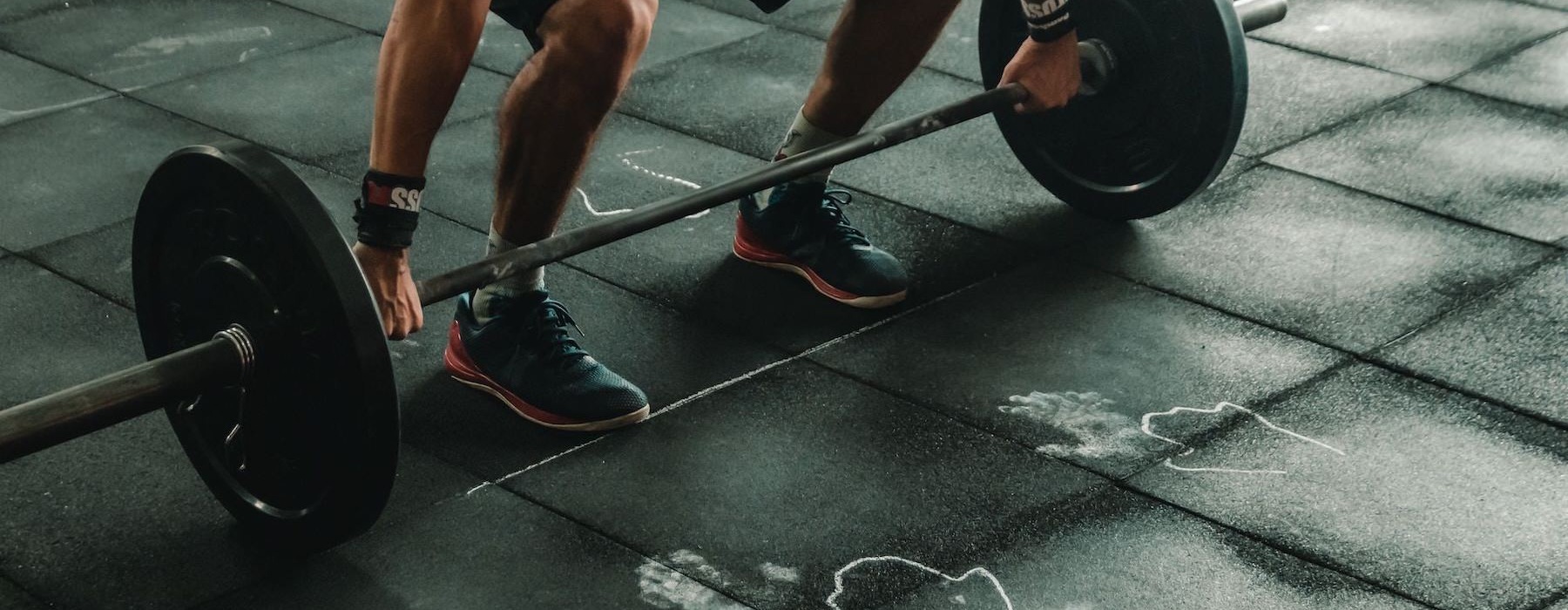 a man lifting weights